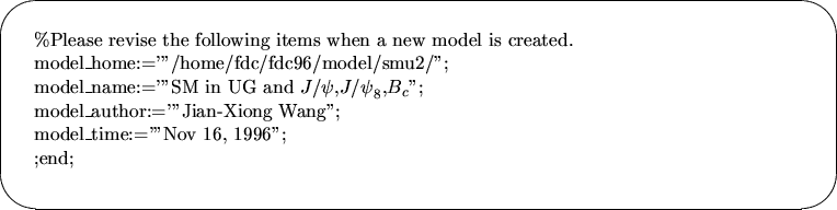 \begin{picture}(490,130)
\put(230,60){\oval(480,120)}
\put(0,60){
\begin{tabular...
...ng''; \\
model\_time:='''Nov 16, 1996''; \\
;end;
\end{tabular}}
\end{picture}