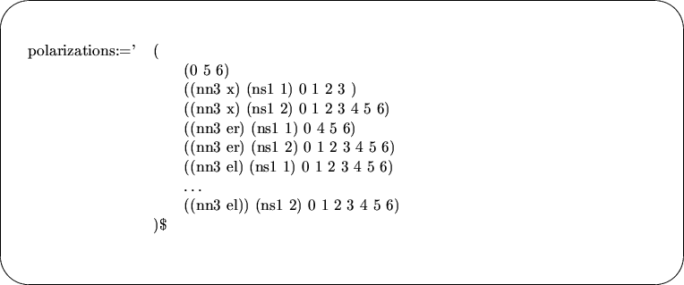 \begin{picture}(490,200)
\put(230,100){\oval(480,200)}
\put(0,100){
\begin{tabu...
...
& &((nn3 el)) (ns1 2) 0 1 2 3 4 5 6) \\
&)\$ &
\end{tabular}}
\end{picture}