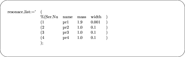 \begin{picture}(490,160)
\put(230,75){\oval(480,150)}
\put(0,75){
\begin{tabular...
...0 &0.1 &)\\
&(4 &pr4 &1.0 &0.1& )\\
&); & & & &
\end{tabular}}
\end{picture}