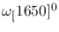 $\omega_[1650]^{0}$