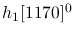 $h_1[1170]^{0}$