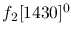 $f_2[1430]^{0}$