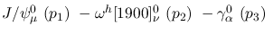 $J/\psi^{0}_{\mu }~({p_1})~-\omega^h[1900]^{0}_{\nu }~({p_2})~-
\gamma^{0}_{\alpha }~({p_3})~$