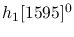 $h_1[1595]^{0}$