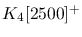 $K_{4}[2500]^+$