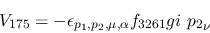 \begin{eqnarray*}
&V_{175}=-\epsilon_{{p_1},{p_2},\mu ,\alpha }f_{3261}gi~{p_2}_\nu
\end{eqnarray*}