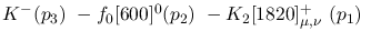$K^-({p_3})~-f_0[600]^{0}({p_2})~-K_2[1820]^+_{\mu ,\nu }~({p_1}
)~$